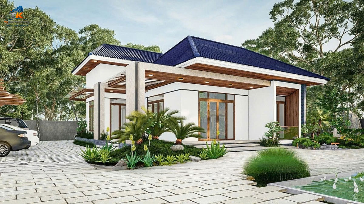 Biệt thự 2 tầng hiện đại có hồ bơi
