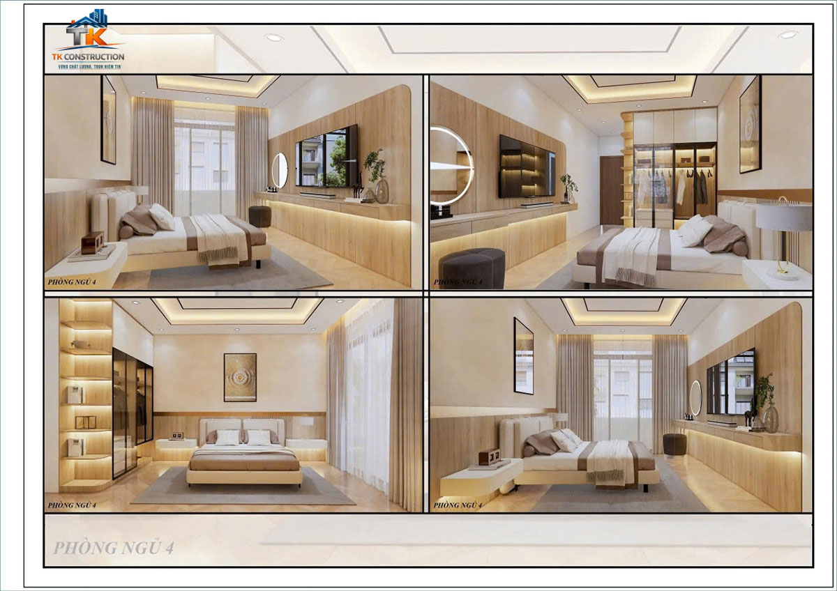 Nội thất phòng ngủ ấm cúng